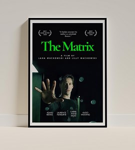 The Matrix Digital Poster | Keanu Reeves Sci-fi Movie Wall Art | Retro Tech Printable Download | Cyberpunk Home Decor | 90s Film Print - Etsy