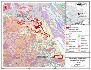 Ethos Gold Adds Key Claim Block at Schefferville Gold Project, Quebec, and Acquires Extensive Project Database