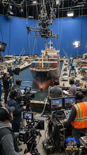 🚢 How Hollywood Filmed a GIANT Cargo Ship Crashing Into a Harbor! 🎥💥 | Behind The Movie Scene