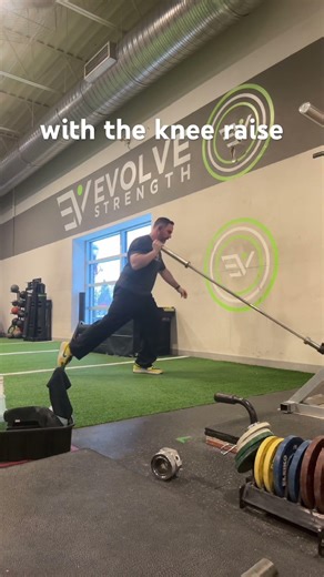 Landmine Step back Lunge to Press