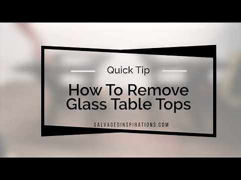 How To Remove Glass Table Tops