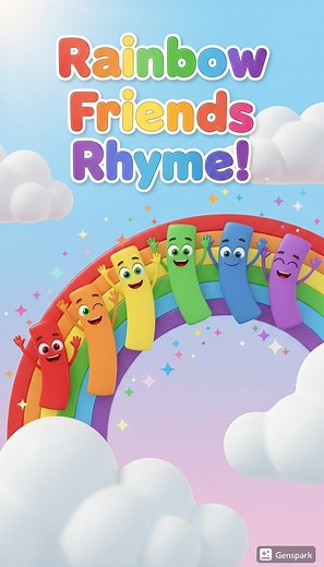 🌈✨ Meet the Rainbow Friends! A bright and fun 33-second rhyme to help kids learn all the rainbow colors. Short, cute, and perfect for little learners 💛💚💙 🎶 Enjoy and share with another parent or teacher! #kidsrhyme #kidsvideo #kidssong #rainbowsong #learningcolors #forkids #kidsfun #toddlersong #nurseryrhyme #kidscontent #childrensongs #preschoollearning #educationalvideos #rainbowcolors #kidslearning #animationforkids #funforkids | MagicRhyme.StoryHouse