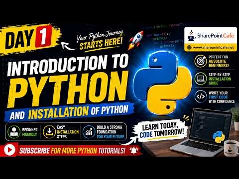 Python Tutorial for Beginners | Day 1 - Introduction to Programming and Python | 30 Days Python
