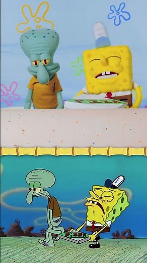 'Krusty Krab Pizza' Song w/ PUPPETS! 🍕 | SpongeBob | Nicktoons