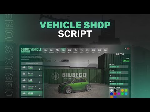 [FIVEM] Vehicle Shop (DebuX) (QB/ESX)