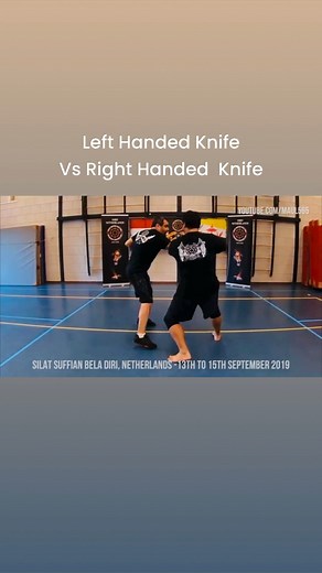 36K views · 1.5K reactions | Silat Knife Fighting - Left handed vs...