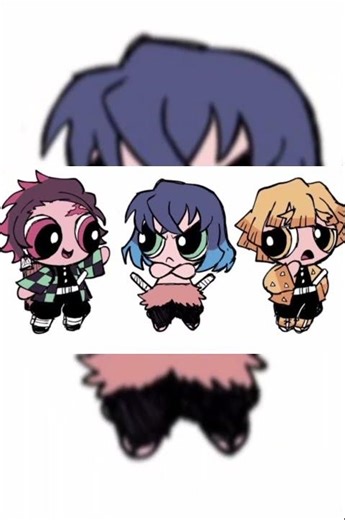 kny x power fuff girls #demonslayer