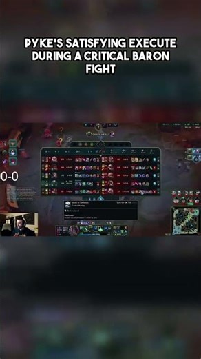 The most satisfying Pyke execute you'll see all week! Baron fight chaos incoming... 🔪