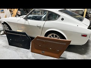 Transforming Datsun 280Z Interior: Brown to Black! SEM Color Coat Plastic Paint!