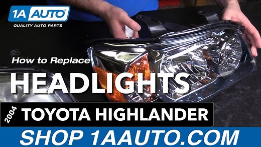 How to Replace Headlights 2004-05 Toyota Highlander
