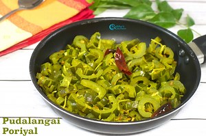 Pudalangai Poriyal | Snake Gourd Poriyal - Subbus Kitchen