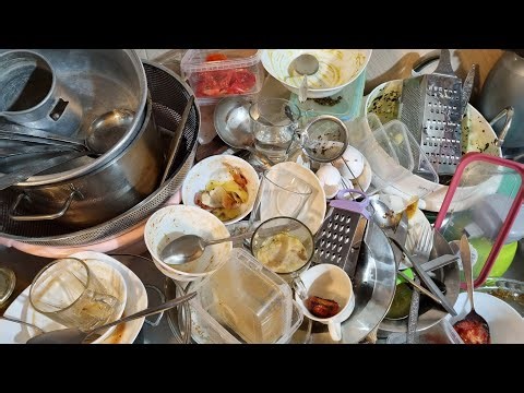 Dishwashing – Midnight Calm Routine – Gentle Water Sounds ASMR