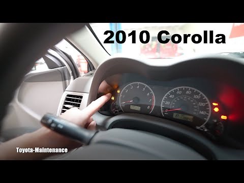 2010 Toyota Corolla tire pressure warning light flashing