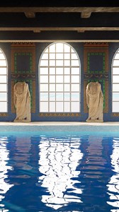 1.4K views · 56 reactions | Cool pool environment by Game Art student Tarik-Amir Taylor. | Full Sail University | Facebook