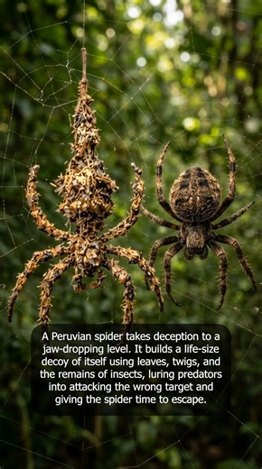 Meet the Spider That Builds a Life Sized Decoy to Escape Predators | World's Most Amazing Facts