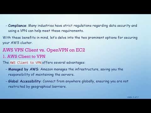 Choosing Between OpenVPN and AWS VPN Client for Securing Your AWS Cluster