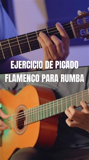 Ejercicio de técnica de picado para rumba flamenca #guitarra #flamenca #technique #exercises #lesson