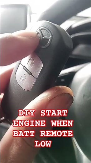 How to start engine when batteray remote low #mazda @Mazda2skyactiv