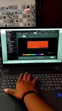 How to change keyboard colour Hp victus 14gen 😱😱 #tech #hp #laptop #shorts