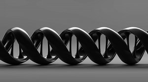 Download Animated DNA strand on a grey background - Loop for free