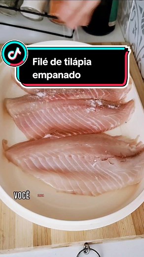 Receita de Filé de Tilápia Empanado