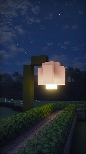 How to Build the BEST Tulip Lamp Post in Minecraft 🌷