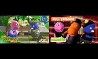 Mix of 2 videos from youtube : Backyardigans Duet Comparison