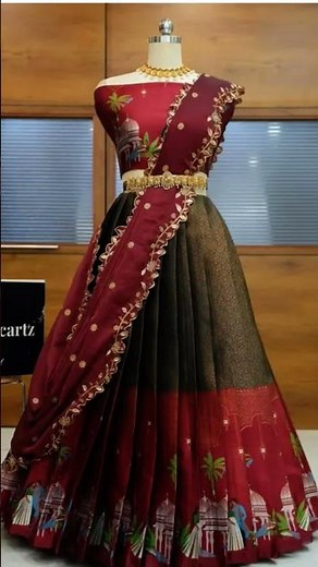 menu lehenga la 🥰❤️👗