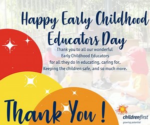 Happy Early Childhood Educators day to all our amazing educators within Children First. | Children First