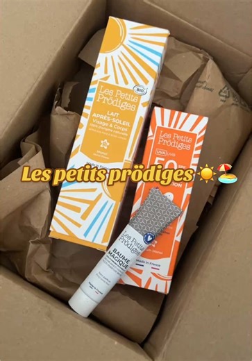 Les petits prödiges 🏖️☀️ Meilleur marque de crème solaire 100% de Yuka 🫶🏼 @Les Petits Prödiges #cremesolaire #soleil #ete #plage #apressoleil #lespetitsprodiges #chaleur #peau #sante #hack #pourtoi #fyp #foryoupage❤️❤️ #unboxinghaul #unboxings #hauls #shoppingaddict #shoppinghaul