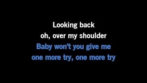 Karaoke Over My Shoulder - Mike and The Mechanics - CDG, MP4, KFN - Karaoke Version