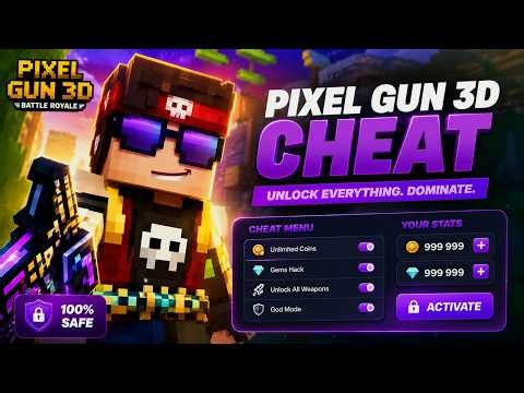 Pixel Gun 3D Hack 2026 - Mod Menu + Aimbot - Free Gems & Unlock All PC