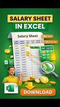 Create Salary Sheet in Excel - Tips & Tricks