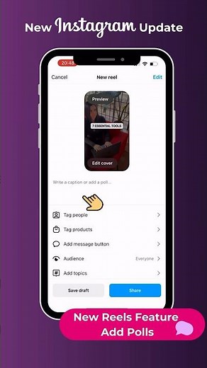 ✨ New Instagram Update : How to add polls to Instagram Reels and Feed Comments #instagramupdates
