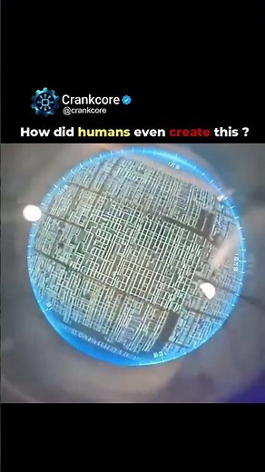 Microscope Zoom Into a Processor Chip 🔬💻 #Shorts