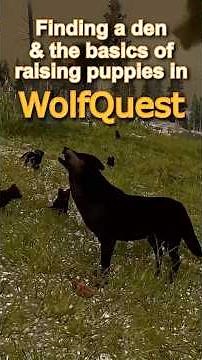 How to find a den and raise puppies in WolfQuest | #wolfquest #wolf #animalgame #animalgames #wolves
