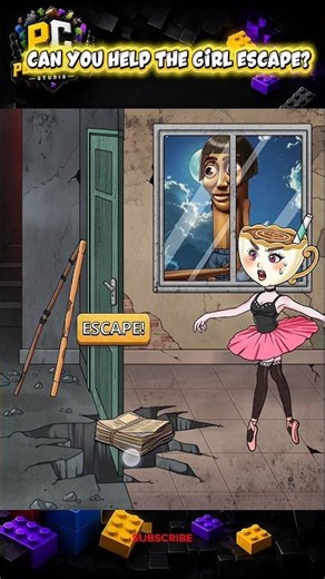 😱 Can You Help the Girl Escape? #shorts #games #horrorgaming