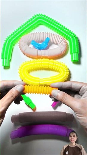 Change colors Pop Tubes so satisfying and destress #diy #satisfying #poptube #asmrsounds #creative