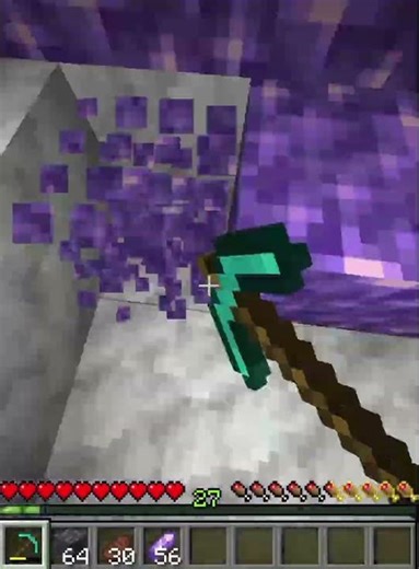 Mining an Amethyst Geode #minecraft #asmr #gaming #donutsmp