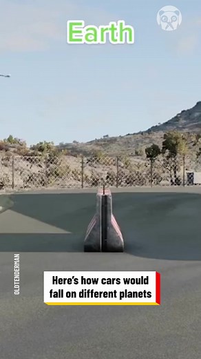 83K views · 47 reactions | Space Physics Unleashed: Car Falling Simulations on Different Planets Partner: oldtenderman TT: https://www.tiktok.com/@oldtenderman | Hungry Panda | Facebook