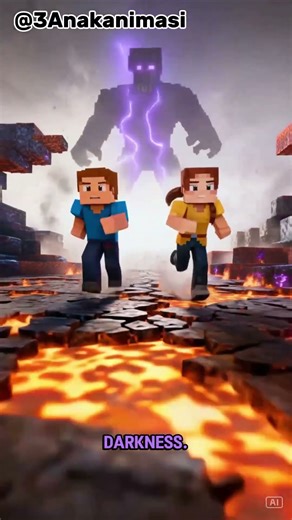 The Final Blow Against the Wither Beast! #minecraft #ai #animation #monster