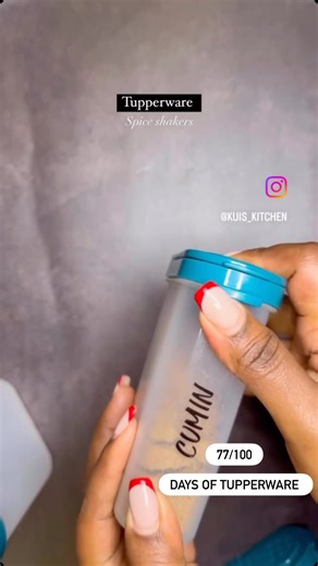 Wangui wa Mbugua | Day 77/100 of Tupperware 💯 Spice up your kitchen the organised way! Our Tupperware Spice Shakers are finally here — the perfect pair for... | Instagram