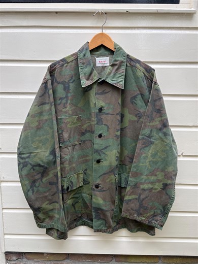 Vintage 70s: Kamo hunting cotton jacket - camo - made in USA (L)