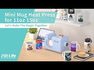 Perfect Your Prints by Manual Mug Press: Adjustable Pressure and Digital Time/Temp Control Knob.