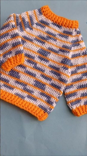 crochet top down Raglan sweater #new #crochetcrosai #crochet #short #video #sweater