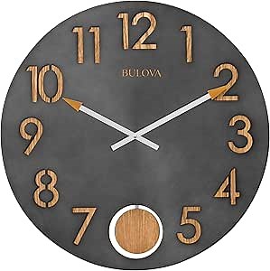 Bulova C4119 Flatiron Wall Clock