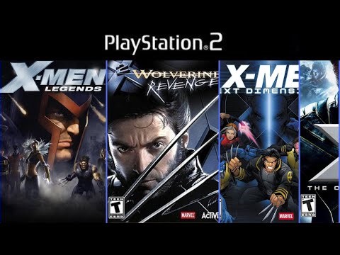 TODOS OS JOGOS DOS X-Men DO PLAYSTATION 2 - JOGOS DOS XMEN PS2