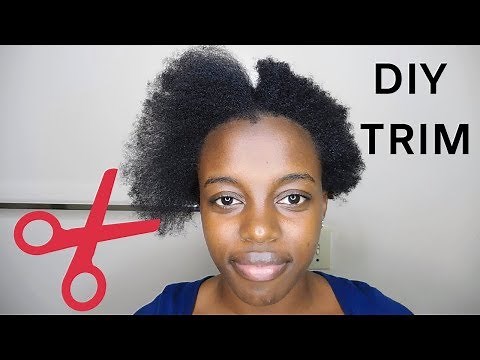 How To Trim Short 4C Natural Hair At Home