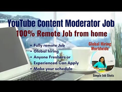 Fully Remote Job Position As YouTube Content Moderator | Work From Home Job | Content Moderator Job