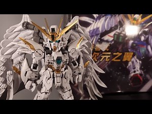INSANE!! GL Studio MGSD BOOTLEG Wing Zero Snow White Version - Gundam Wing - 1/100 Gunpla Review